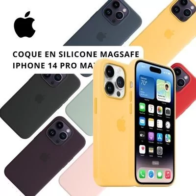 Coque en silicone magsafe iphone 14 Pro Max - pro.allintech.fr - couleurs