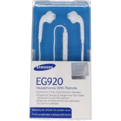 Ecouteurs Samsung EG920 - Intra-Auriculaires avec Microphone intégré - Jack 3,5 mm - pro.allintech.fr