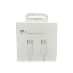 CABLE 240w USB-C VERS USB-C - ORIGINAL APPLE-blanc-2metres-allintech.fr