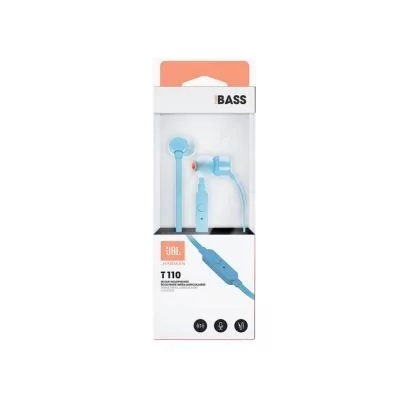 Ecouteurs - Kit Main libre - Jack 3,5mm - JBL T110 - Bleu