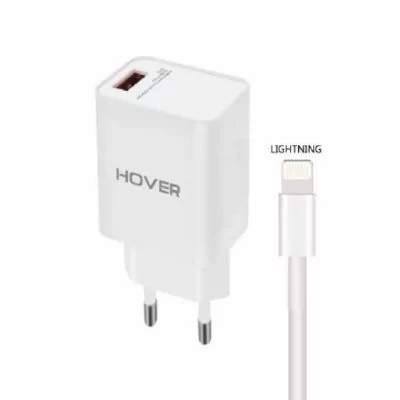 Chargeur secteur Quick Charge + un Cable USB-A vers Lightning de un mètre - 3.0 - IHOWER H022 - allintech.fr