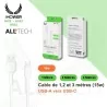 Câble IHOWER 15w - USB-A vers USB-C - IHOWER H912 - H922 - H932 - 1 metre - pro.allintech.fr - image pack