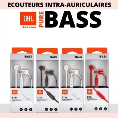 Grossiste Ecouteurs - Kit Main libre - Jack 3,5mm - JBL T110