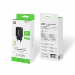 Chargeur secteur 2 Ports USB-A 2.1A - IHOWER H902 - noir - blister - pro.allintech.fr