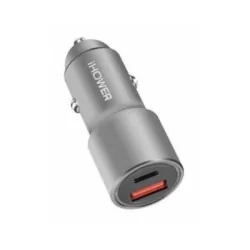 Chargeur voiture avec un Port USB-C 18W et un port USB-A 18W - IHOWER H211 - pro.allintech.fr