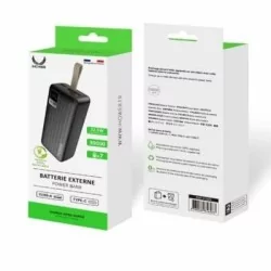 BATTERIE EXTERNE - 2 Ports USB-A et un USB-C noir blister - 30 000 mAh - IHOWER H385 - pro.allintech.fr