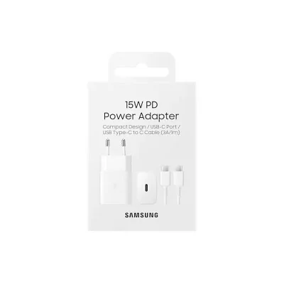 Chargeur secteur 15W + 1 cable USB-C vers USB-C - SAMSUNG EP-T1510G - noir pro.allintech.fr