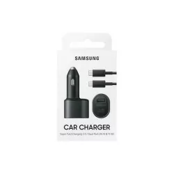 Chargeur voiture Dual Port USB-A (15W) + USB-C (45W) + Cable USB-C vers USB-C - SAMSUNG EP-L5300 noir - pro.allintech.fr